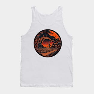 Surfers Beach Oasis Tank Top